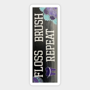 Brush Floss Repeat Sticker